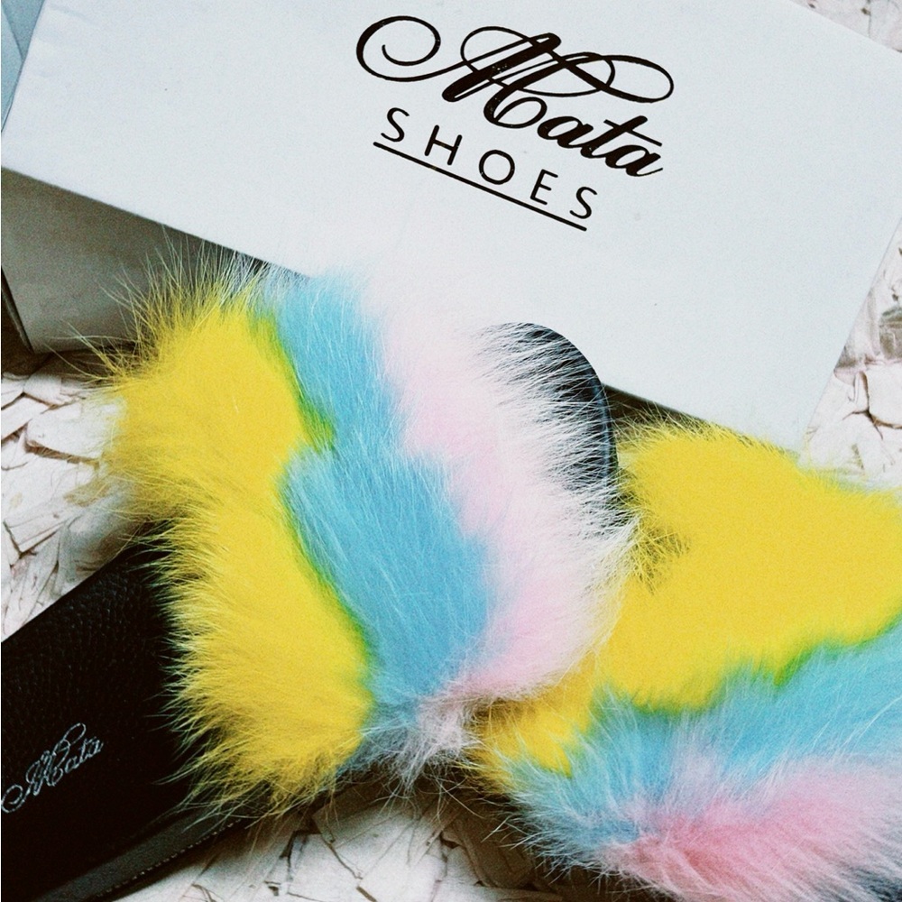 Mata Tie-dye Bling Slides
